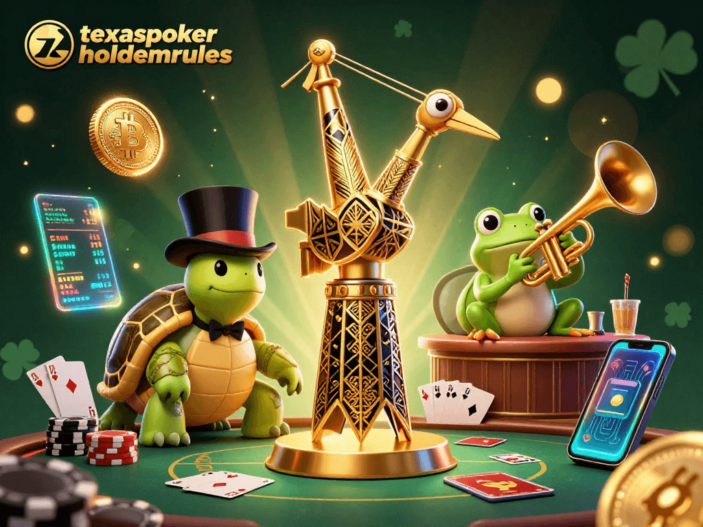 Experience the thrilling action of texaspokerholdemrules with vibrant poker elements and dynamic characters.