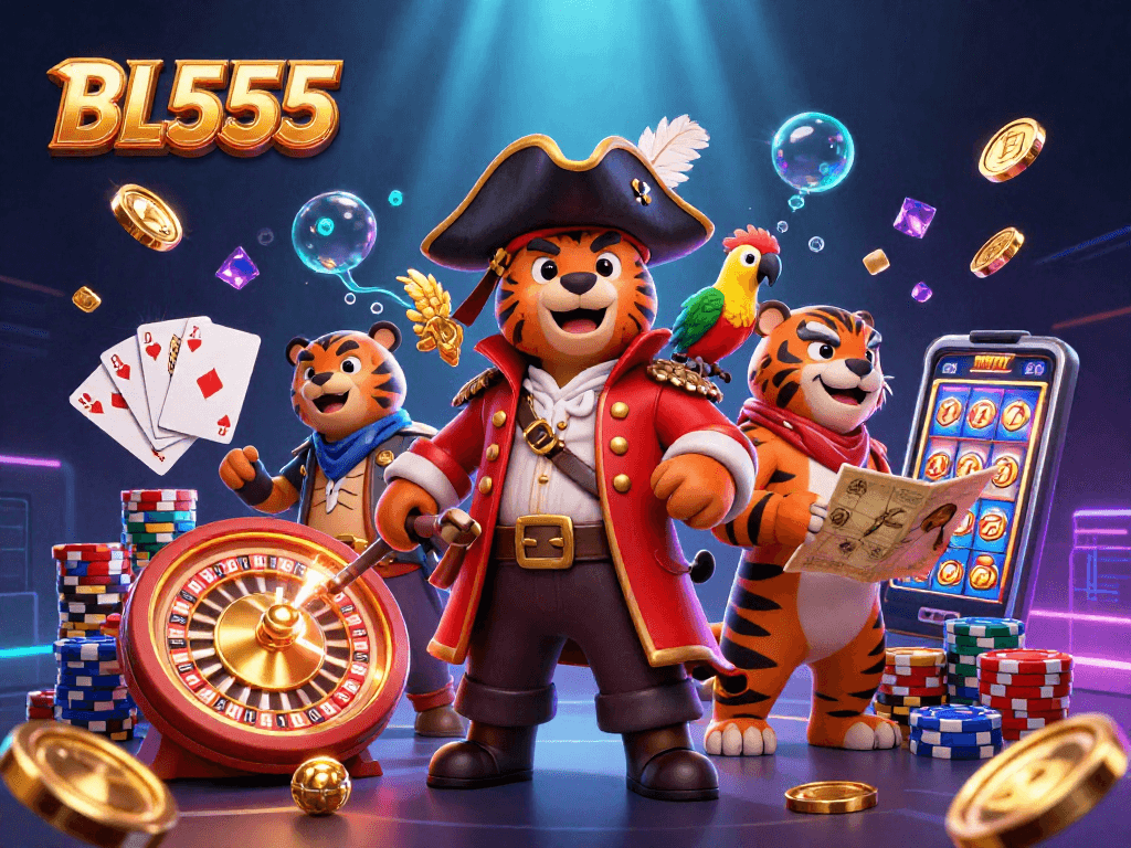 Experience the thrilling wins at BL555 with vibrant casino adventures featuring immersive characters and gold.