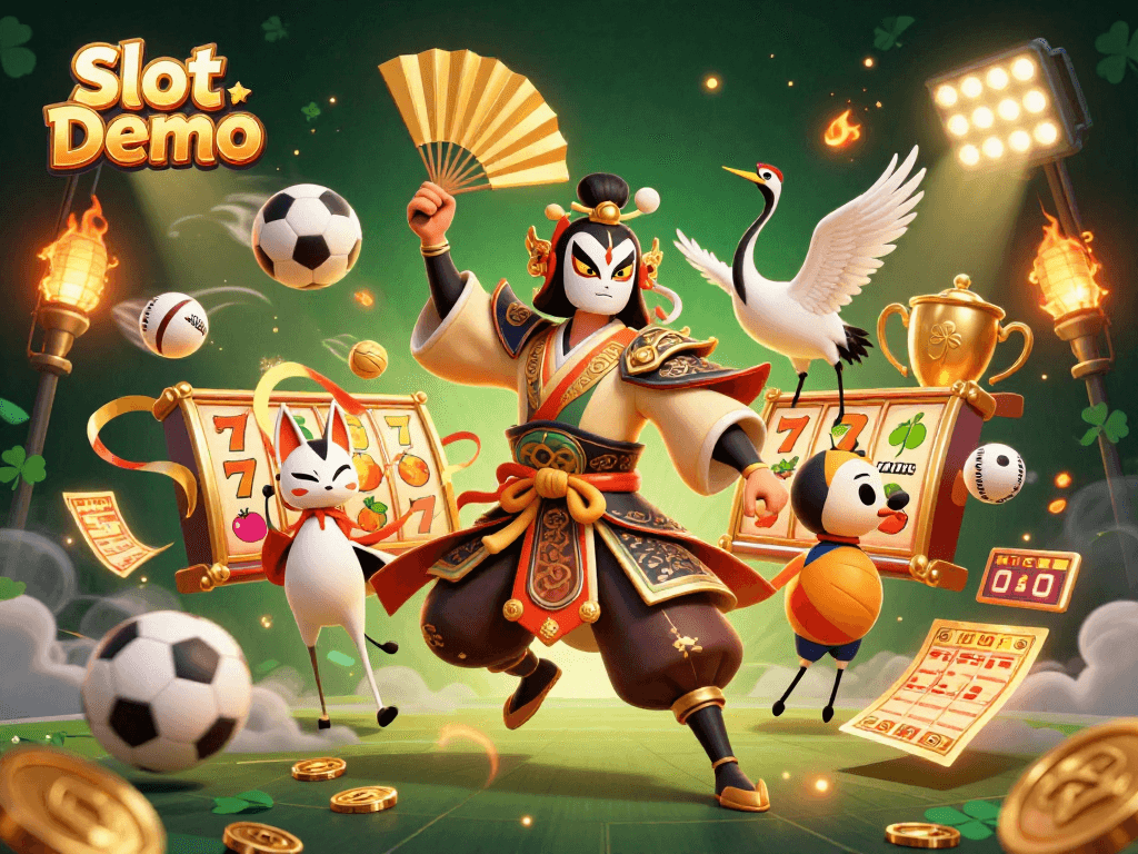 Experience thrilling Slot Demo action with dynamic characters and vibrant casino elements.