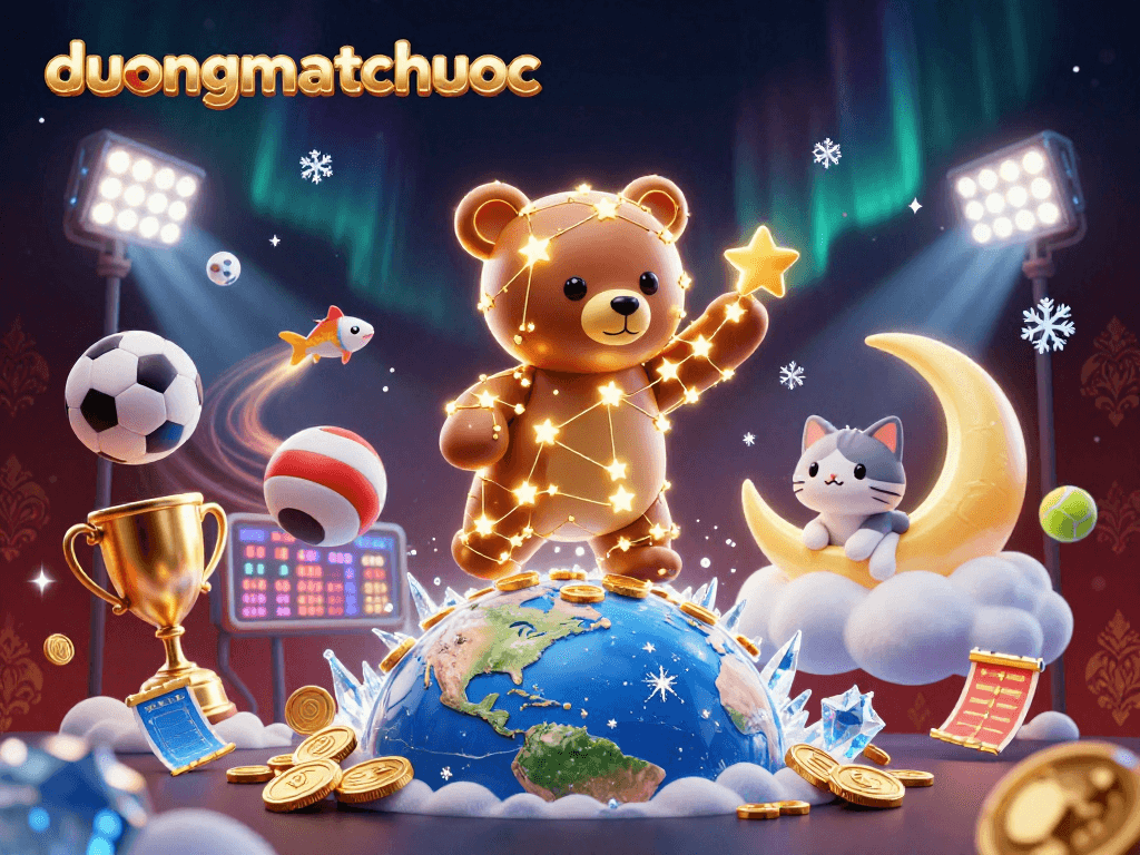 Experience winning with duongmatchuoc in a vibrant, casino-themed 3D illustrated scene.