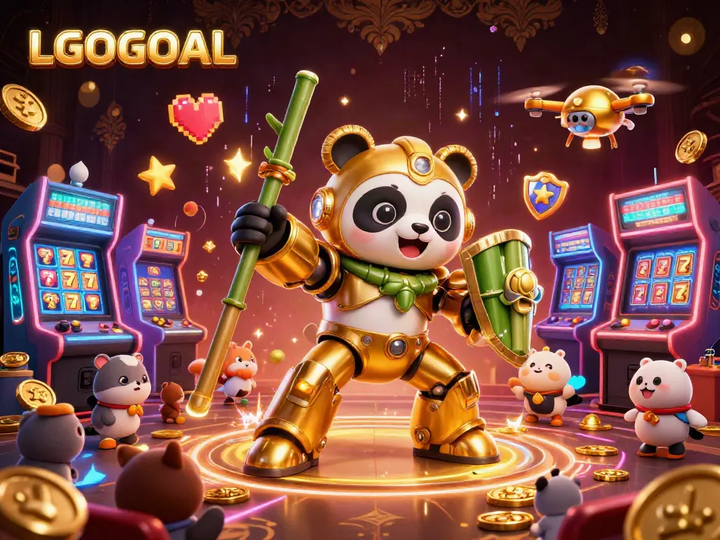 Engage with LGOGOAL through vibrant gaming experiences featuring slot machines, colorful visuals, and dynamic characters.