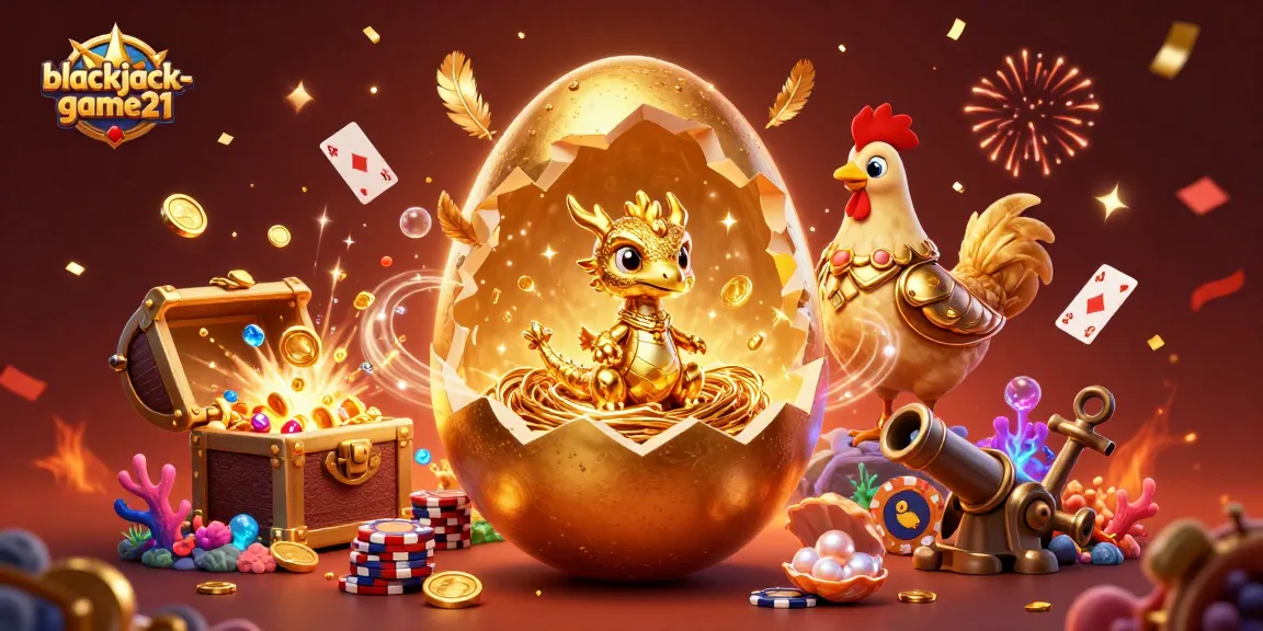 Experience the excitement of blackjack-game21 with a golden dragon and vibrant casino elements in this illustrative scene.
