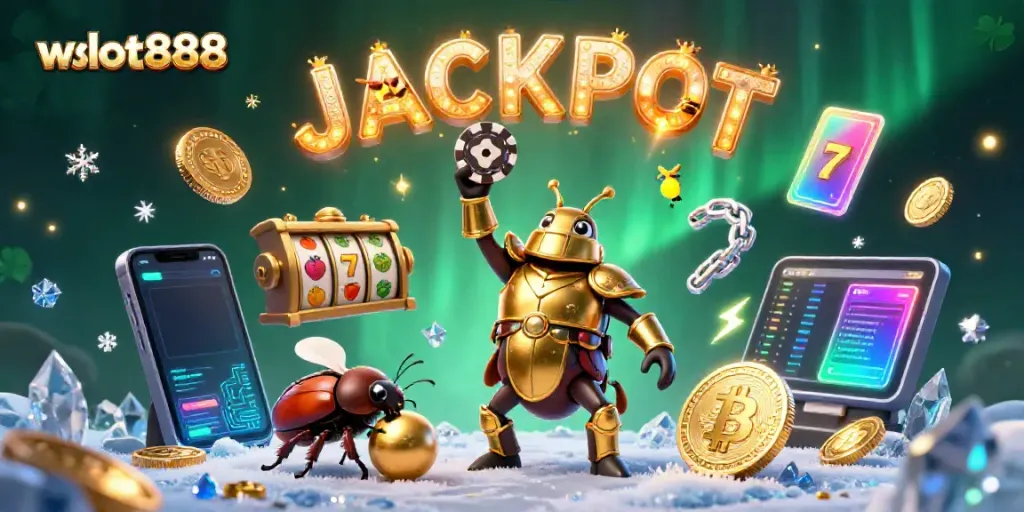 Menangkan jackpot bersama wslot888 dengan ilustrasi slot yang menarik dan karakter unik.