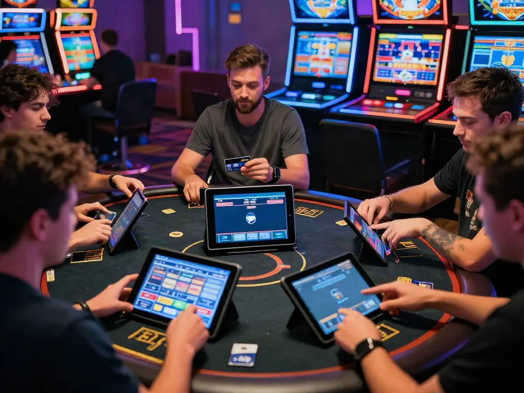 Engaged players enjoying online casinos that accept credit card, highlighting secure gaming.