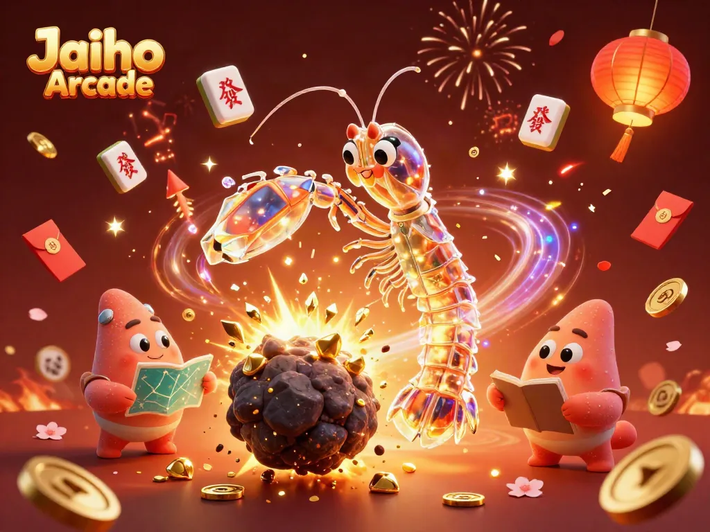Experience thrilling slots with Jaiho Arcade's exhilarating 3D samurai in a vibrant casino world.