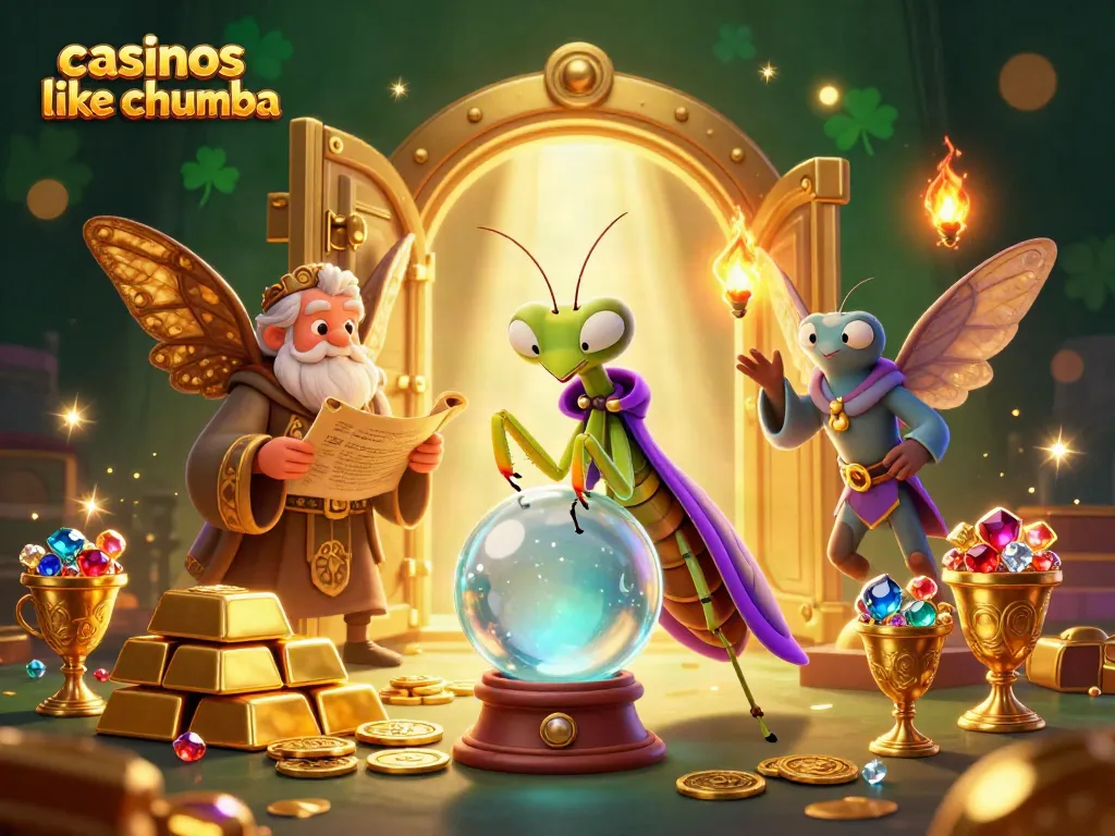 Engage with casinos like Chumba through this vibrant 3D illustration showcasing fortune and gaming excitement.