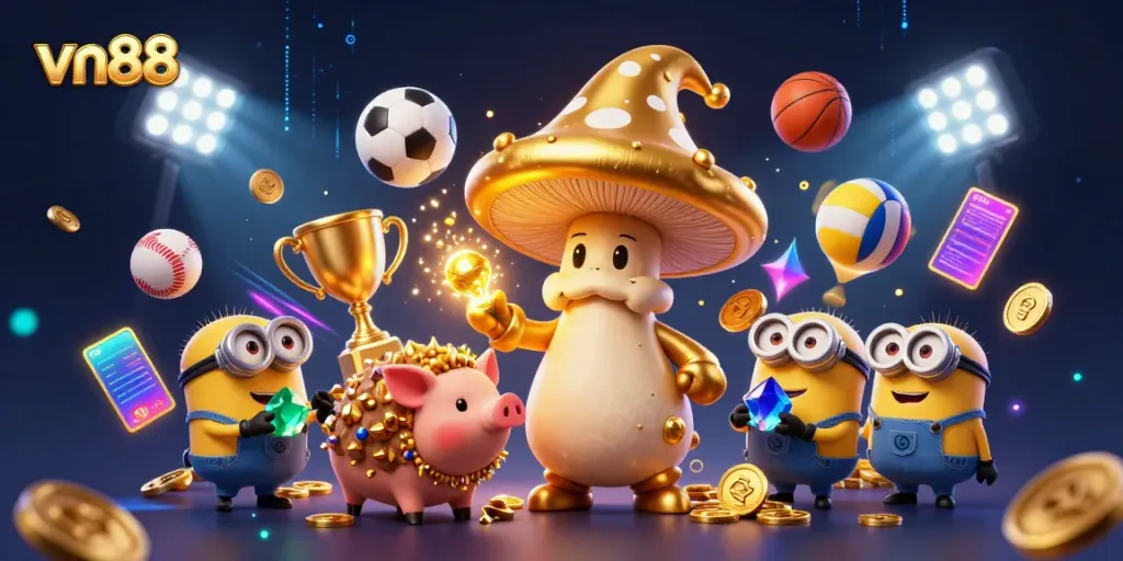 Experience the vibrant world of vn88 with magical characters and dynamic gambling elements.