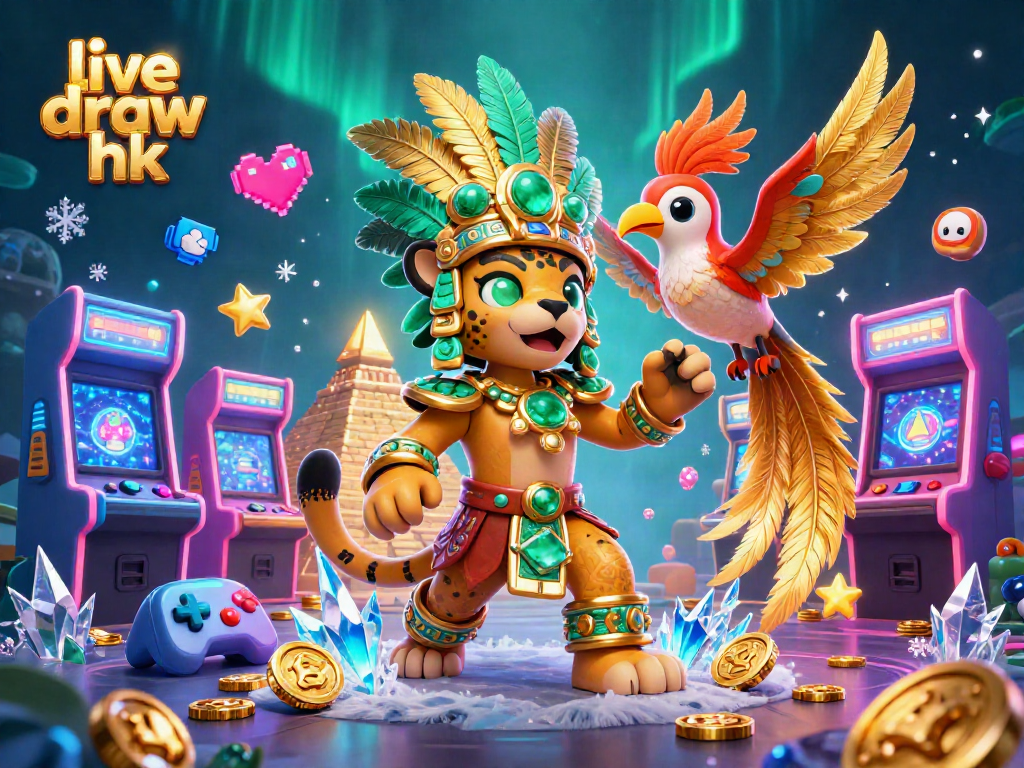 Engage in the excitement of live draw hk with a vibrant casino-themed 3D illustration.