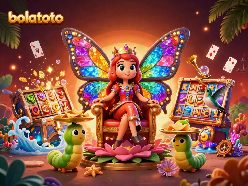 Win big at bolatoto with vibrant slots and exciting jackpots illustrated in a captivating scene.