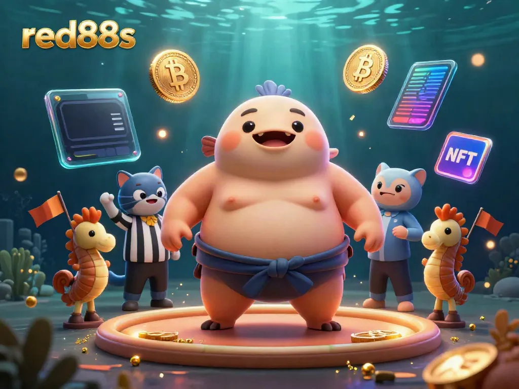 Engage with exciting gaming action at red88s, featuring vibrant underwater scenes and dynamic crypto elements.