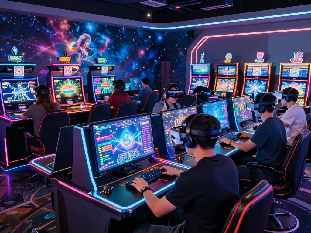 Luxury111 gaming experience with diverse players in a futuristic casino