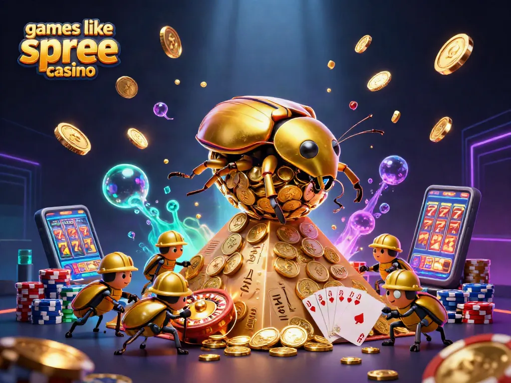 Play exciting games like spree casino with gold coins and vibrant casino themes.