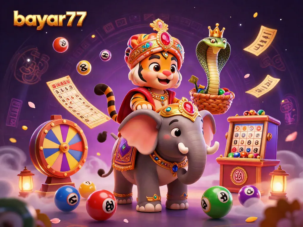 Engage with bayar77 by enjoying thrilling lottery games in a vibrant 3D scene.