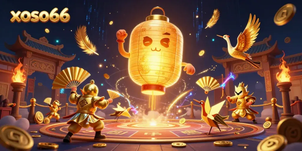 Experience thrilling gameplay action with xoso66's vibrant casino atmosphere and interactive characters.