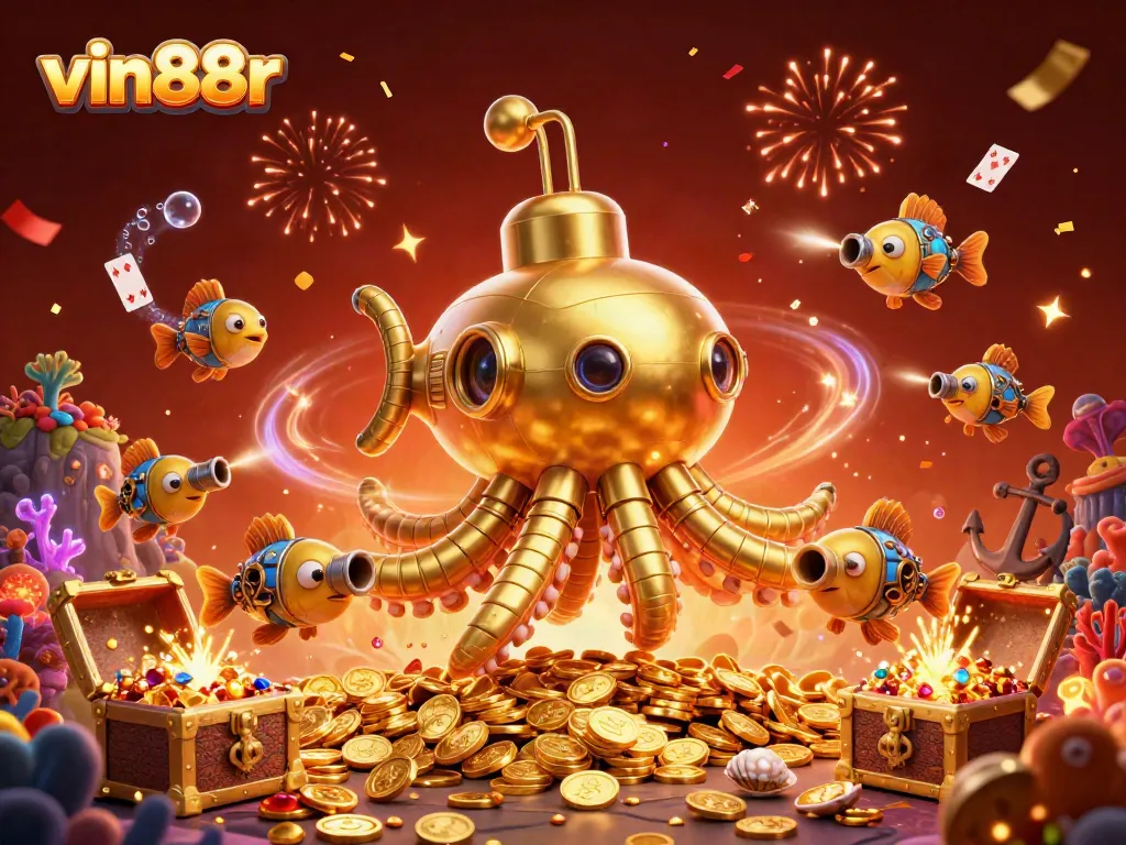 Experience thrilling gameplay at vin88r with vivid 3D creatures and dazzling casino elements in action.