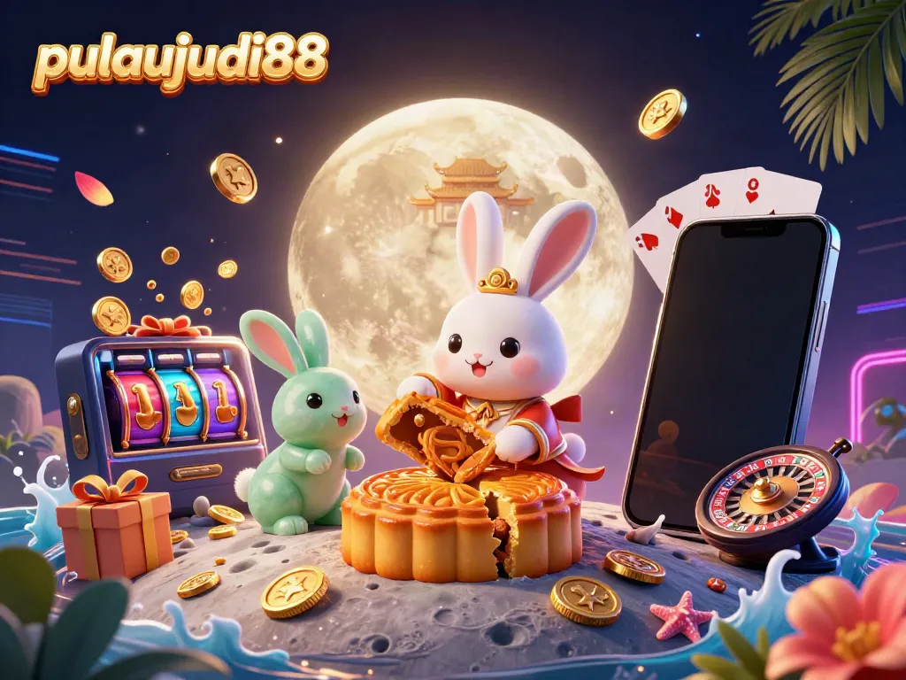 Pulaujudi88 mempersembahkan ilustrasi 3D menarik dengan karakter dan elemen kasino yang kaya detail.