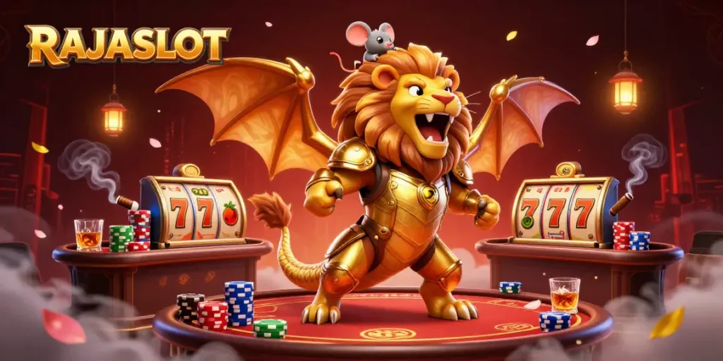 RAJASLOT menampilkan permainan slot yang mengasyikkan dengan karakter 3D unik dalam pemandangan kasino yang kaya visual.