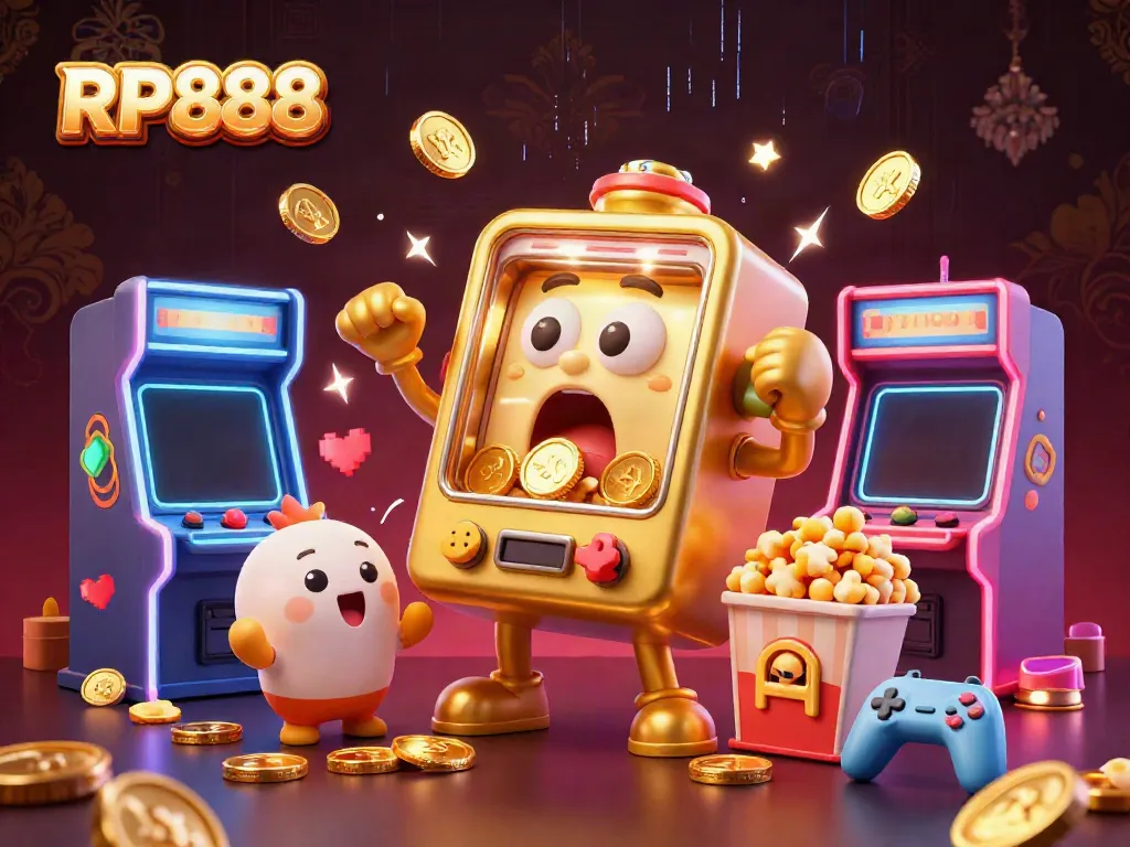 Experience the thrilling jackpot excitement at RP888 with vibrant slot machines and interactive gaming elements.
